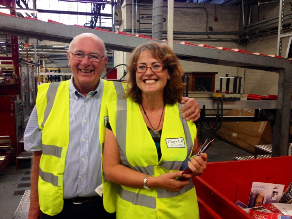 7. One very proud father as the books journey on behind